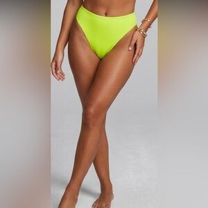 BECCA Neon Lime High-Cut Bikini Bottom